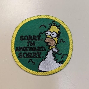 Sorry, I&#39;m Awkward Embroidered Patch