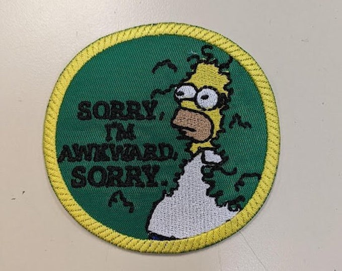 Sorry, I'm Awkward Embroidered Patch