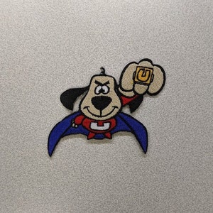 Cartoon Dog Superhero Embroidered Patch