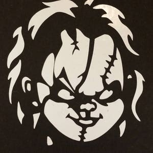 Killer Doll Vinyl Decal, Horror Movie Doll Vinyl Decal