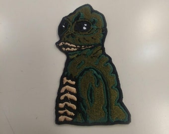 Reptile Human Creature Embroidered Patch