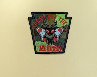 Mothman Don't Pet Embroidered Patch