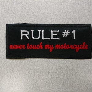 Motorcycle Embroidered Patch