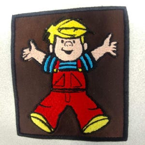 Mischievous Cartoon Boy Embroidered Patch