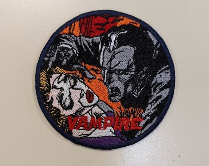 Scary Bloodsucking Monster embroidered patch