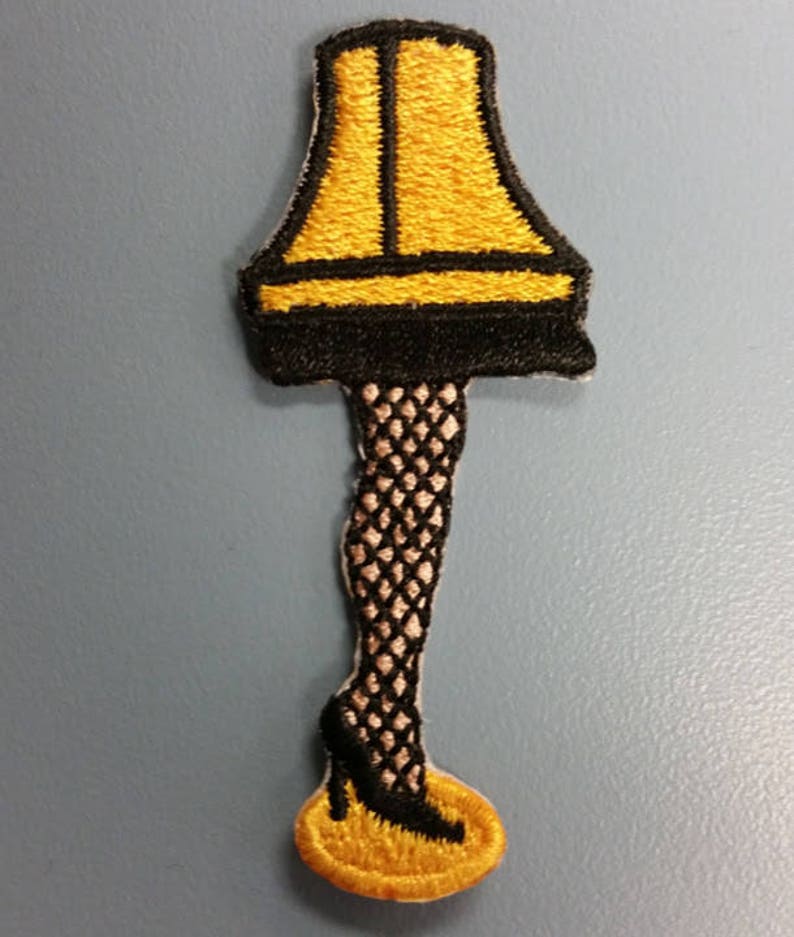 Inspired Leg Lamp Embroidered Patch Iron On Image 0