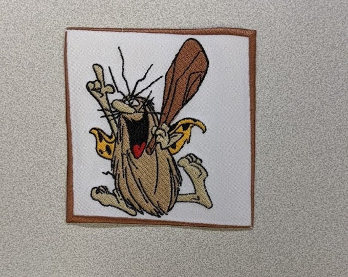 Prehistoric Cartoon Character Embroidered Patch