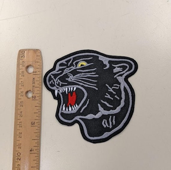 Black Panther 'Face | Round' Embroidered Patch