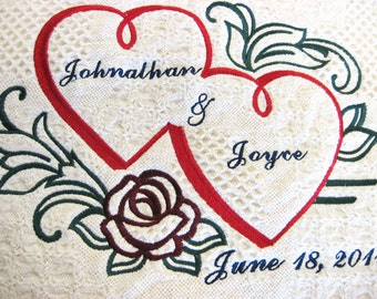 Personalized Wedding or Anniversary Keepsake Throw