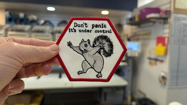 Dont Panic Squirrel Patch bild 2