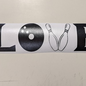 Bowling Love Car Decal