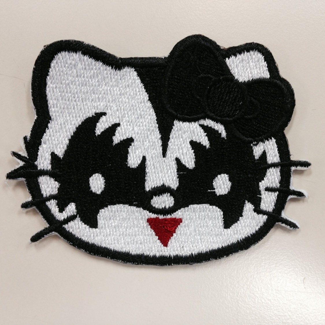 Hello Kitty Logo Kids Cartoon Iron On Embroidered Applique Patch