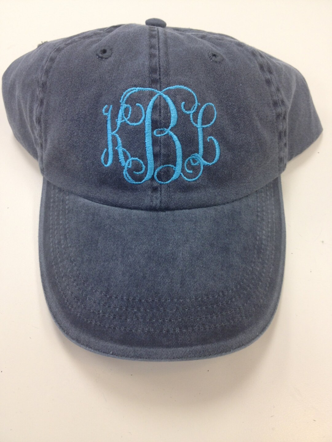 Monogrammed Hat, Personalized Cap With Interlocking Vine Initials ...