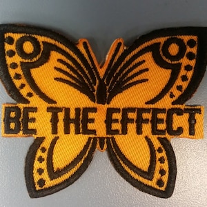 Be the effect embroidered patch, Butterfly applique iron on patch