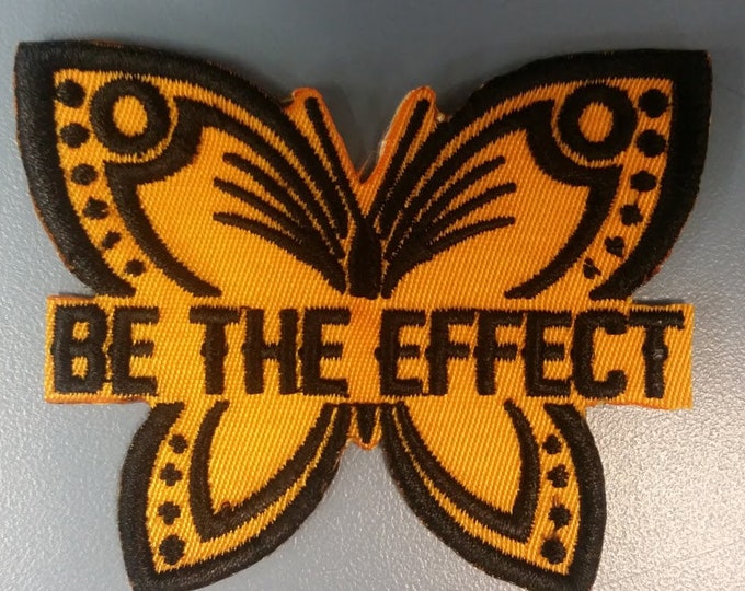 Be the effect embroidered patch, Butterfly applique iron on patch