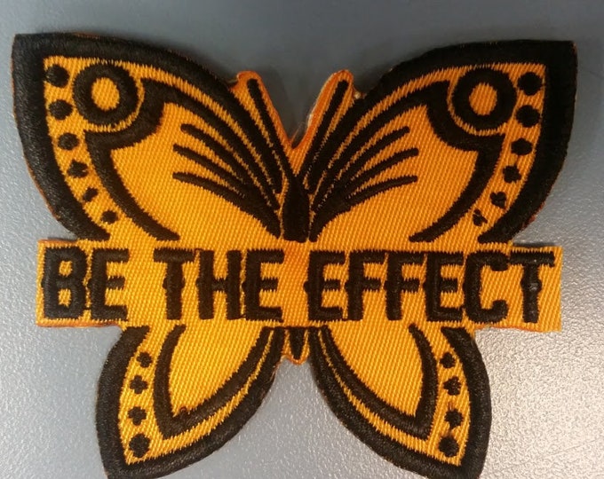Be the effect embroidered patch, Butterfly applique iron on patch