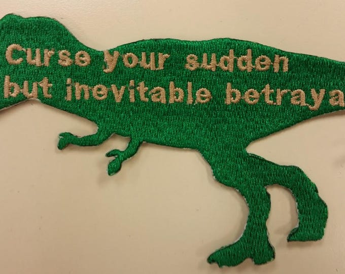 Sci Fi T-Rex Curse embroidered patch