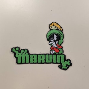 Martian Embroidered Patch, Alien Cartoon Patch