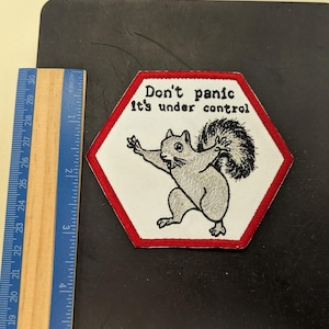 Dont Panic Squirrel Patch bild 4