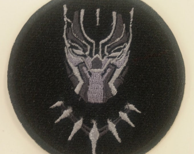 Superhero Embroidered Patch, Panther Hero Patch, Iron On Hero Patch