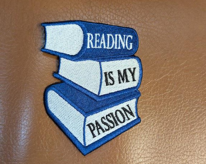 Reading Passion Embroidered Patch
