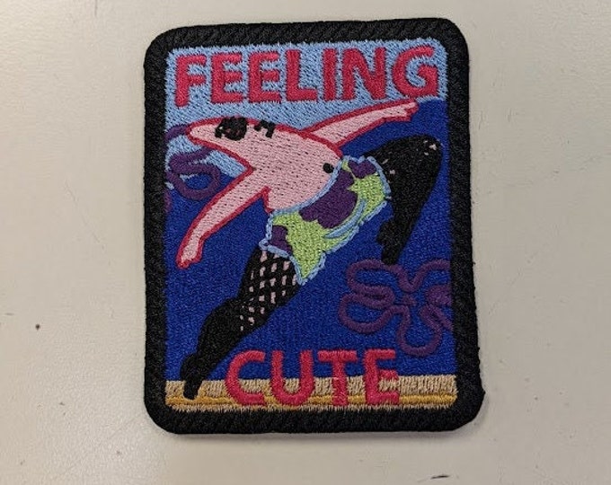 Cartoon Sea Creature Feeling Cute Embroidered Patch