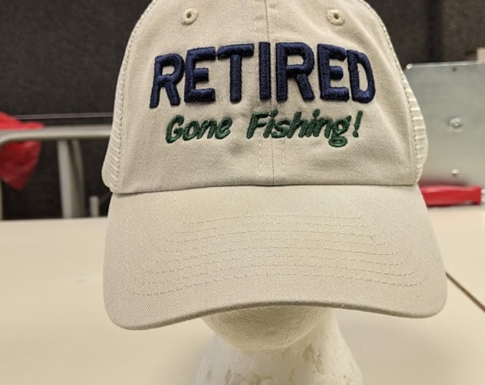 Retired Gone Fishing Hat