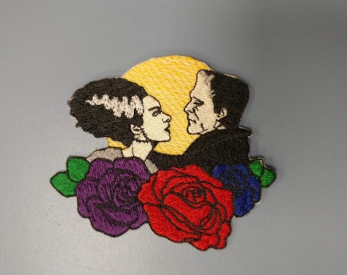 Horror Couple Embroidered Patch