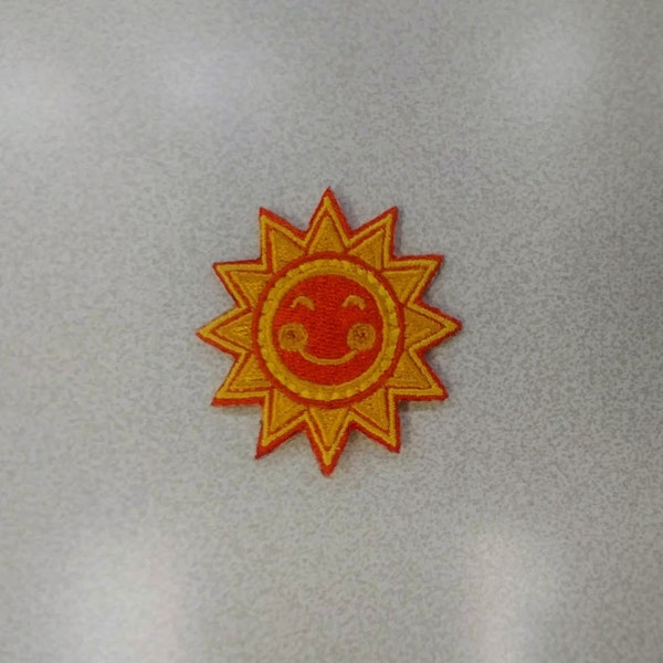 Sun Embroidered Patch