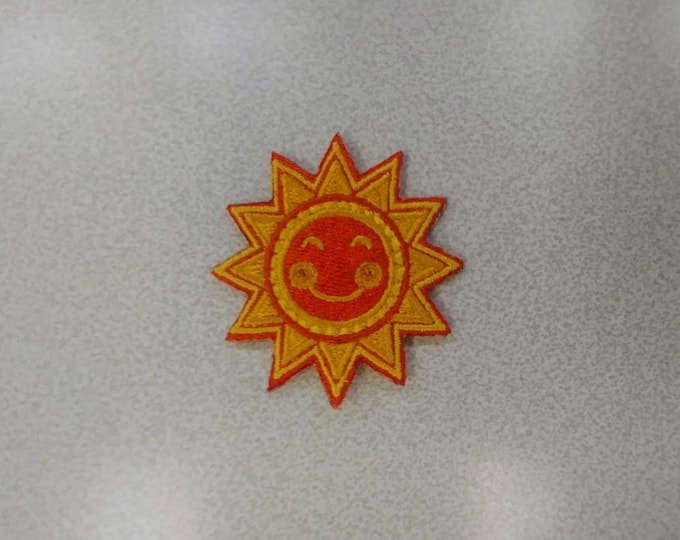 Sun Embroidered Patch