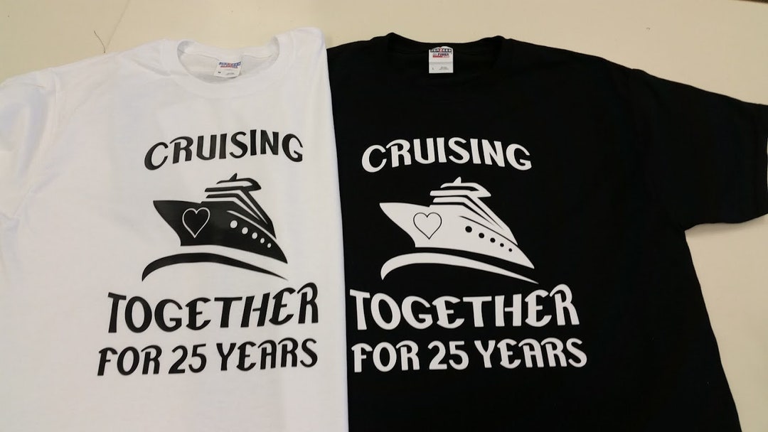 Juego de camisetas de crucero de aniversario para parejas - Etsy España