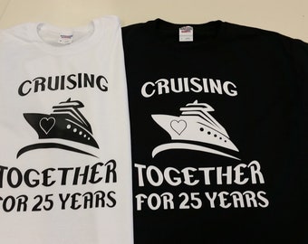 Couples Anniversary Cruise Tee Shirt Set