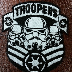 Sci Fi Troopers Embroidered Patch with Iron On Backing,  Empire Geeky Patch, Galactic Fun Embroidered Patch