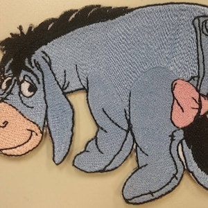 Cartoon Donkey Embroidered Patch, Donkey Character Iron on Patch, Cartoon character patch