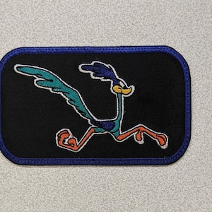Fast Cartoon Bird Embroidered Patch