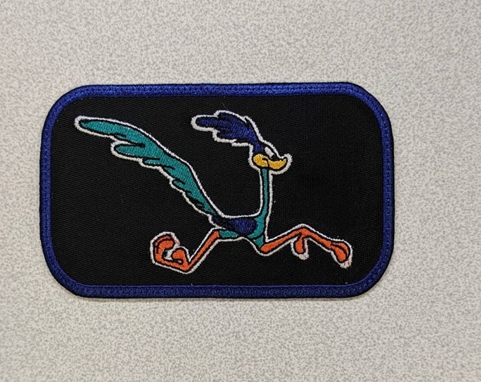 Fast Cartoon Bird Embroidered Patch