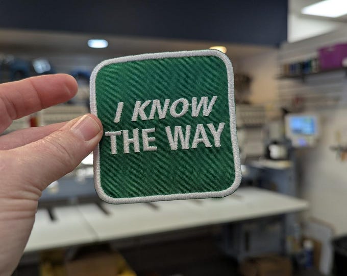 I know the way embroidered patch