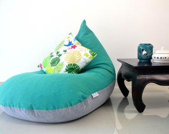 faux sherpa bean bag