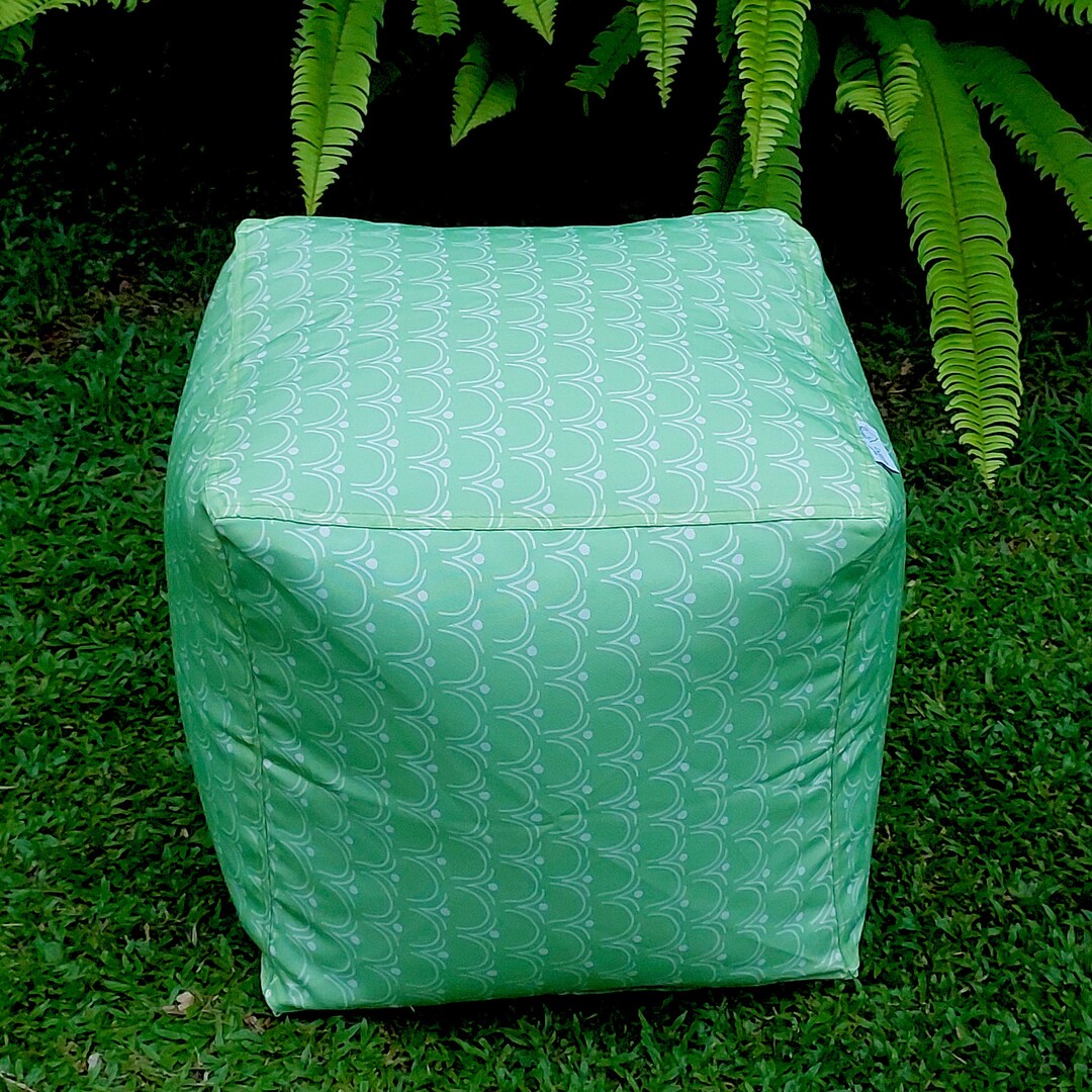 OUTDOOR Pouf / Ottoman Cover 16 Cube Waterproof Inner Etsy