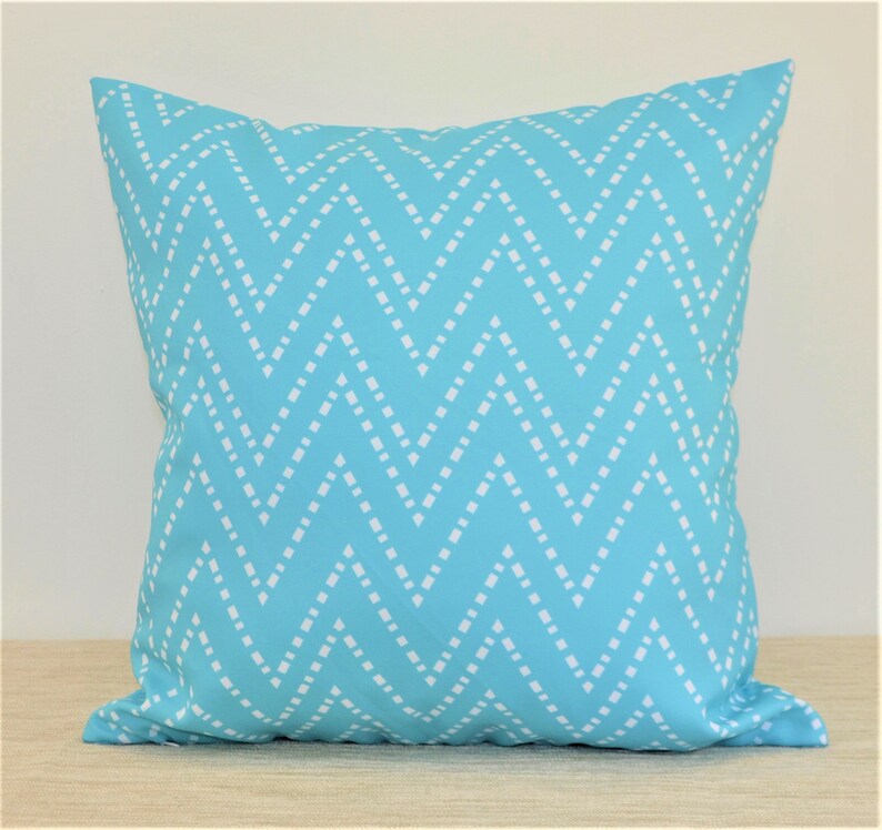 WATERPROOF OUTDOOR cushion cover 18 Aqua / Turquoise / Etsy