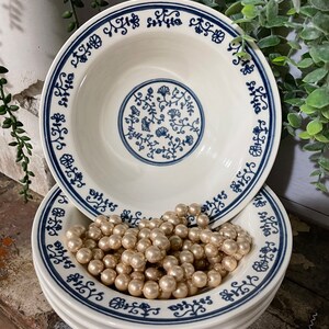 Homer Laughlin Eggshell Cavalier Sturbridge Round Vegetable Serving Bowls / Dessert Bowl  7&quot;  ( Set of 4 )