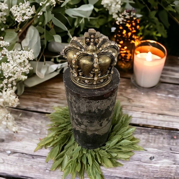 Crown Candle Topper Etsy