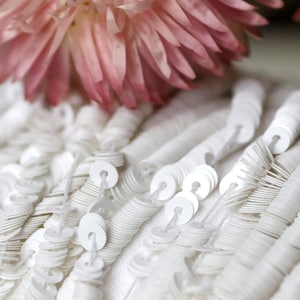 White Opaline 3mm Sequins: Andrea Bilics Italian Embroidery Supplies