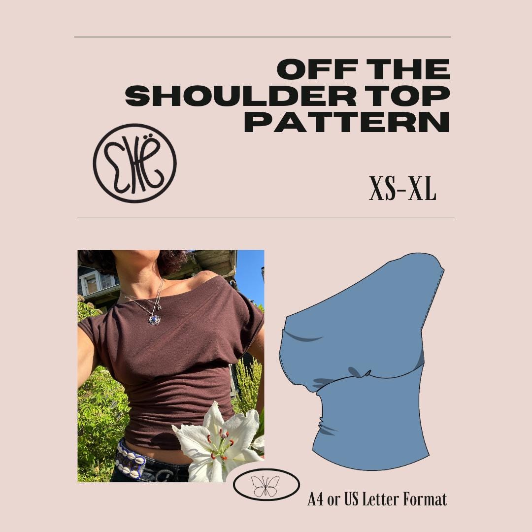 【mnem】Beau Printing One Shoulder Off Tee Washed Off-The-Shoulder Vintage Fit Crew Tee