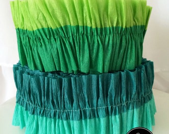 Under the Sea Double-Layer Ruffled Crepe Paper Streamers- MADE TO ORDER