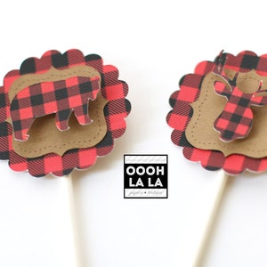 MADE TO ORDER Buffalo Plaid/Check Cupcake Wrappers Set of 12 image 3
