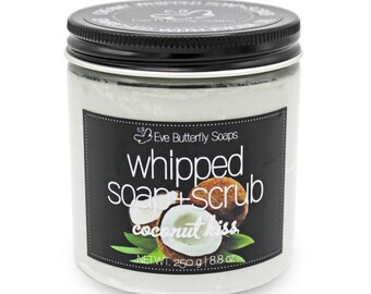 Whipped Soap+Scrub 'Sweetheart' – Cremeseife Mit Zucker-Peeling, 250 G, Duft Nach Zuckerwatte & Mandeln