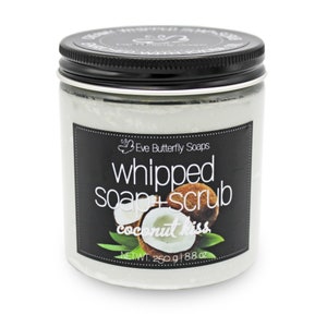 51.60 EUR/1 kg Whipped SoapScrub Coconut Kiss Dusch Peeling, Zucker Peeling, Duft nach Kokos Bild 1