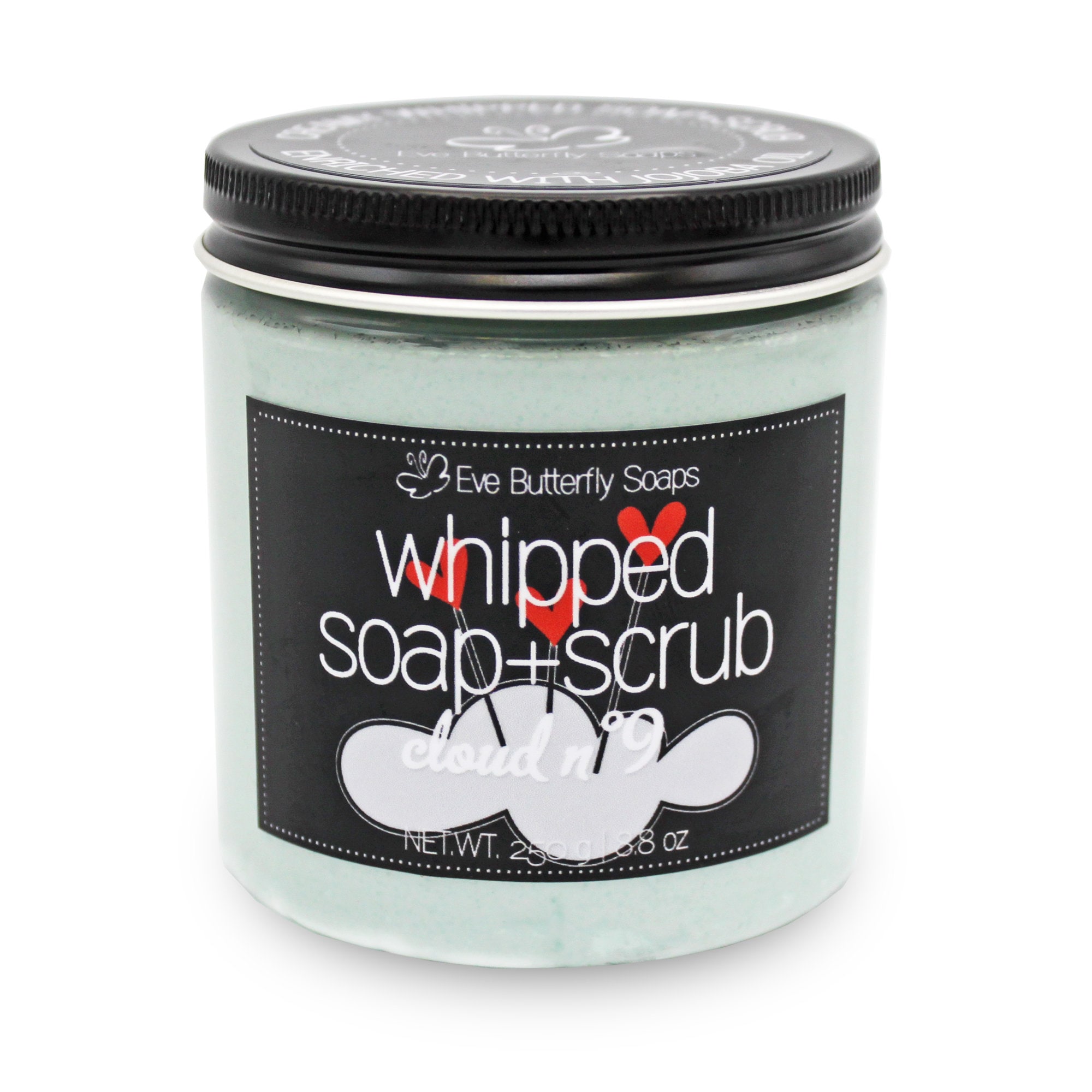 Whipped Soap+Scrub Cloud Nr. 9 – Cremige Duschcreme Mit Zuckerpeeling, Duft Nach Rose, Jasmin & Lilie, 250 G