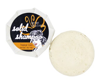 132.- EUR/1 kg Solid Shampoo "Tropical Coco" - festes Shampoo (sulfatfrei) | Duft nach Kokosnuss